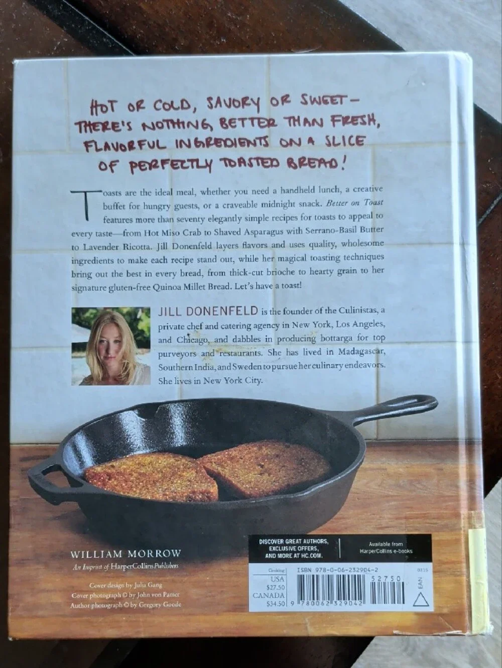 Better on Toast Cookbook by Jill Donenfeld